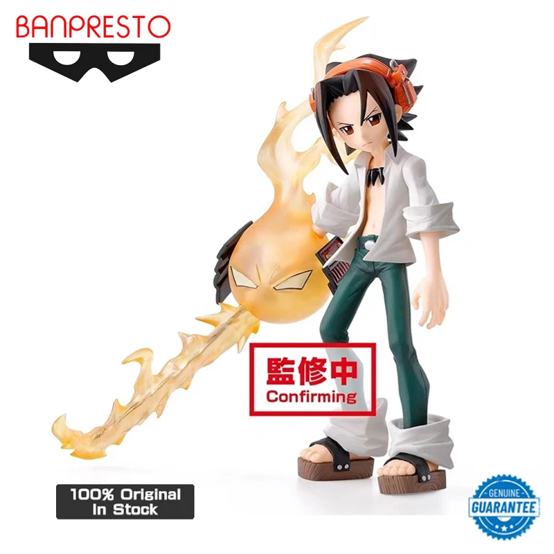 

100% Genuine Banpresto 14cm Anime Shaman King Yoh Asakura Collectible Action Figures Toys Ornaments Model Wholesale Gifts