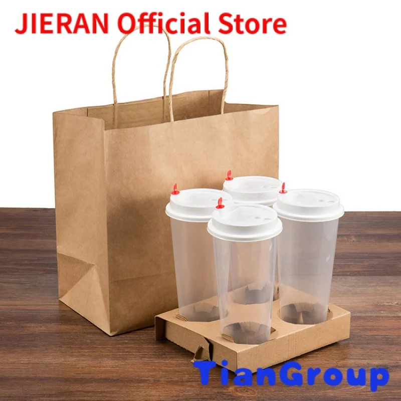 

Custom Cardboard Corrugated Brown To Go Tray Coffee Juice Disposable Takeaway 1 2 4 Drink Carrier Coffee Paper Cup Holder