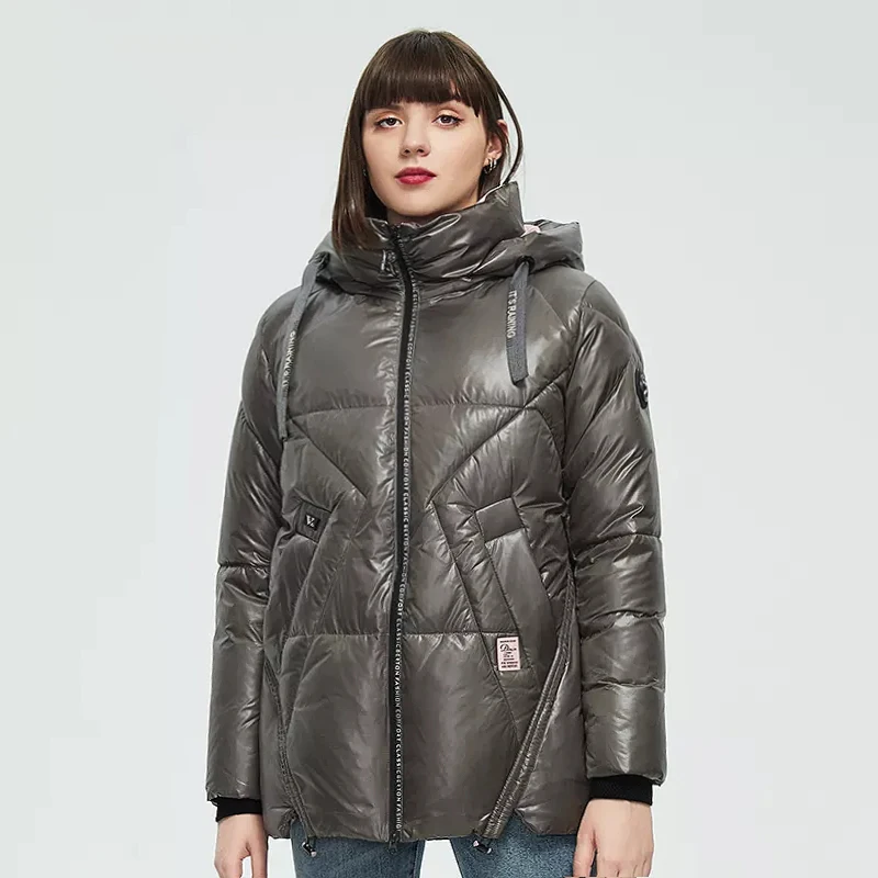 HaiLuoZi 2022 Women's Winter Jacket Classic Oversize Casual Thick Women Coat Hooded Parka Female Clothing Plus Size Outwear 852
