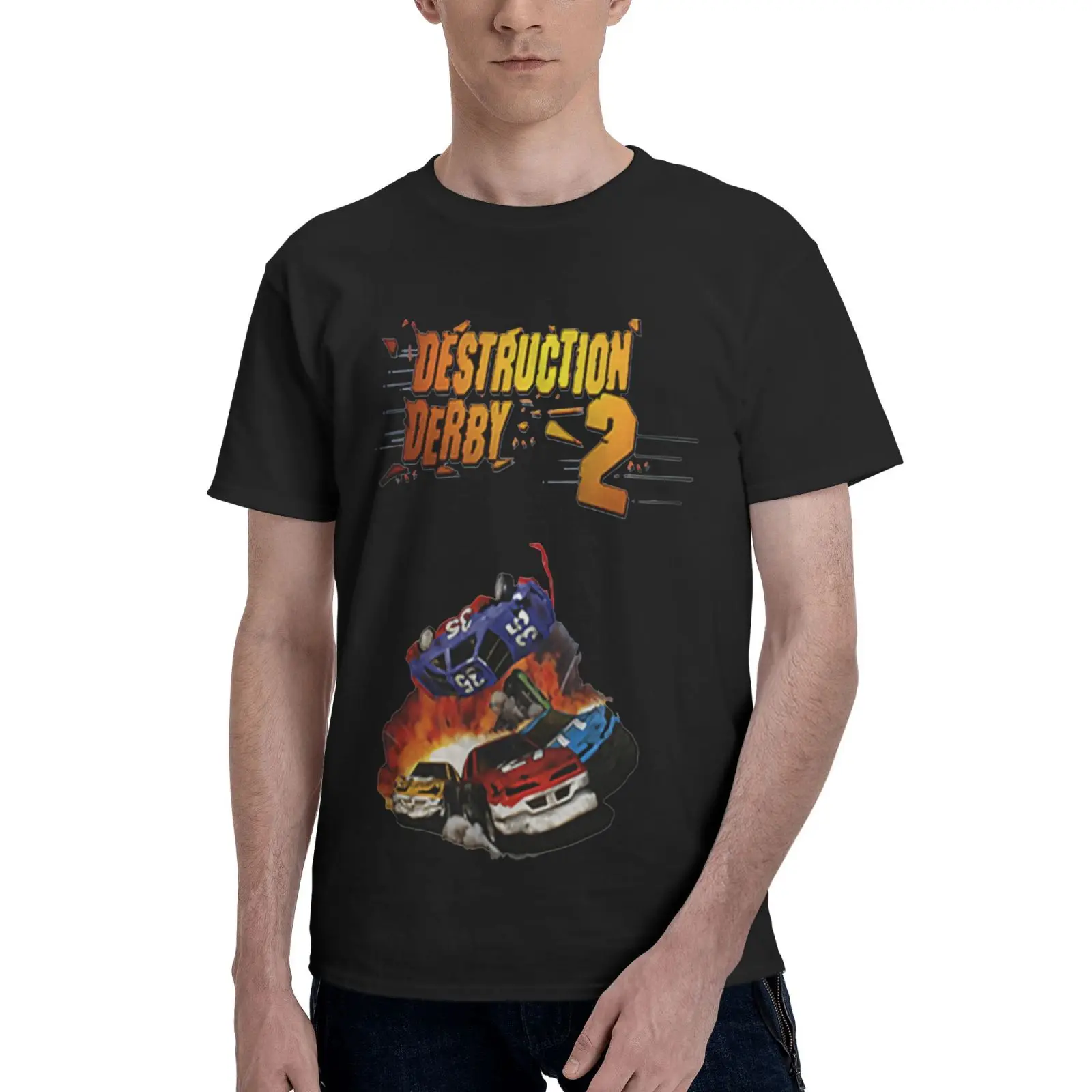 

Футболка мужская оверсайз с принтом из аниме «Дерби»