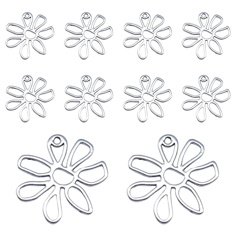 

Hollow Flower Pendants Jewelry Making Accessories DIY Necklace Bracelet Supplies