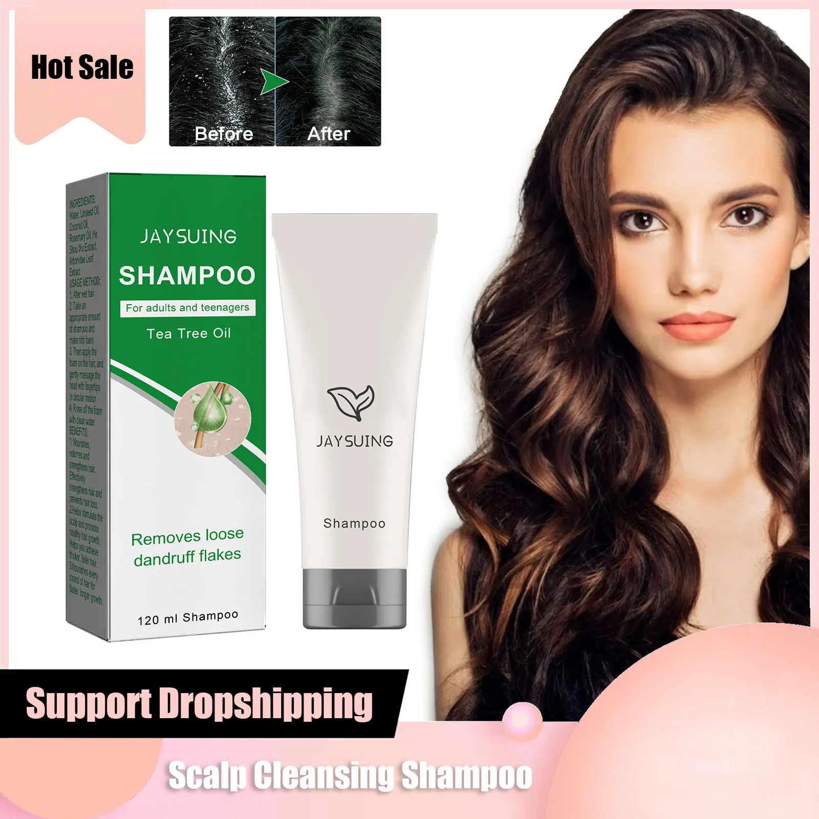 

Anti Dandruff Shampoo Scalp Cleansing Remove Itching Mites Prevent Hair Loss Follicles Repairing Seborrheic Dermatitis Hair Care