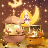 starlight projector full of gypsophila ceiling rotating night light toy music box lamp bluetooth player children birthday gift