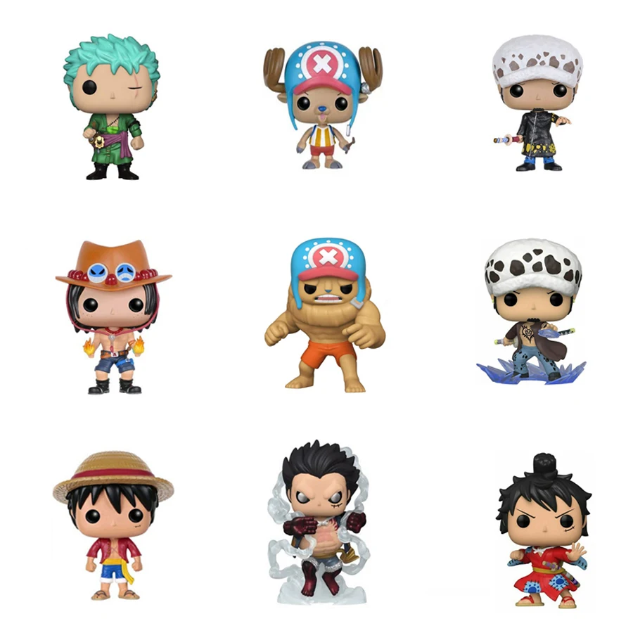 

POP Anime One Piece Figure Luffy & Chopper & ACE & Law & ZORO & Brook & Usopp Figure Vinyl Doll Collection Toys