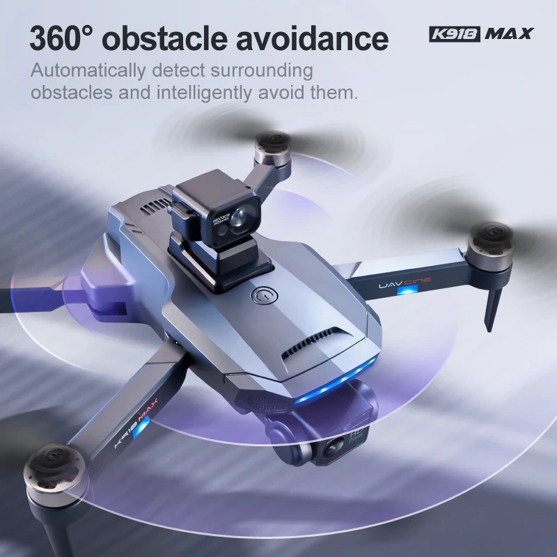 Квадрокоптер K918Max 4k профессиональный HD ESC двойная камера GPS позиция препятствия