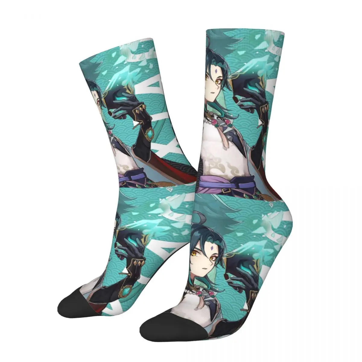 

Xiao Genshin Impact Characters Socks Male Mens Women Summer Stockings Harajuku