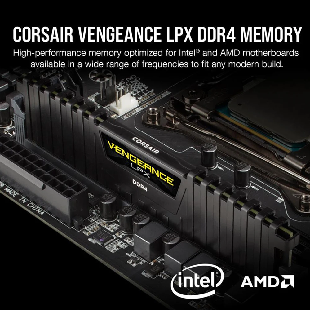 CORSAIR Vengeance LPX 32GB (2 x 16GB) 288-Pin PC RAM DDR4 3200 (PC4 25600) Intel XMP 2.0 Desktop Memory Model CMK32GX4M2E3200C16 - купить по