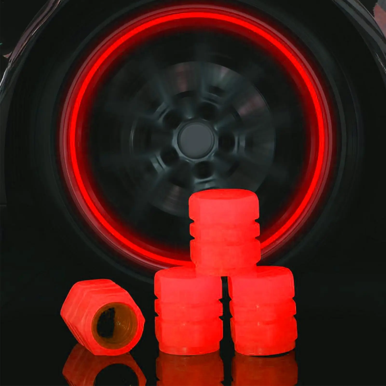 

Светящийся клапан шины | Светящийся колпачок стержня клапана s | Комплект колпачков клапана шины, устойчивый к коррозии, универсальный