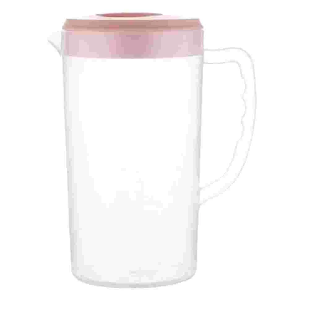 

Pitcher Water Jugplasticbeverage Lid Teapitchers Cold Iced Drink Clear Gallon Kettle Drinks Fridge Lemonade Container Handle
