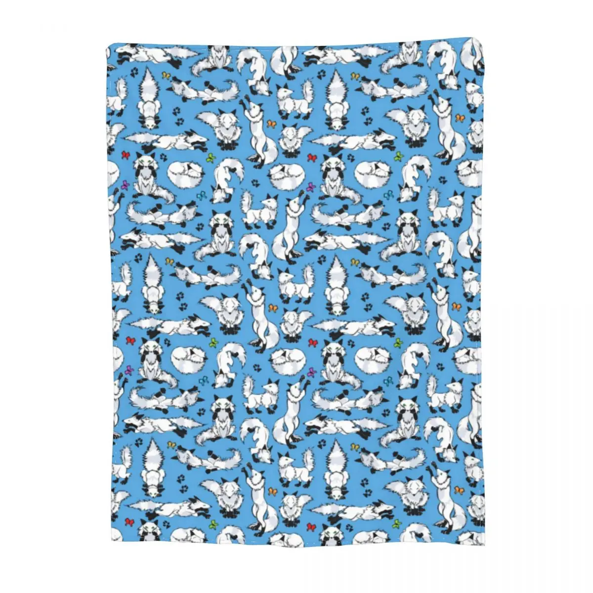 Arctic Animal Blanket Cute Fox Print Super Soft Cheap Bedspread Cool Fleece For Photo Shoot Blanket