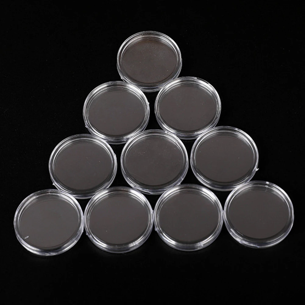 

Brand New Parts Suitable Supply Useful Coin Storage Holder Plastic Round Set 100Pcs 39MM Capsule Case Container