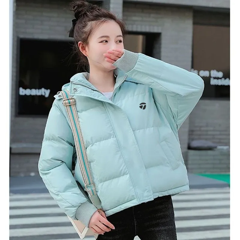 

Новая женская одежда для гольфа, куртка, зимние Утепленные Пальто Для Гольфа светильник Кая пуховая Хлопковая женская одежда, Корейская пла...