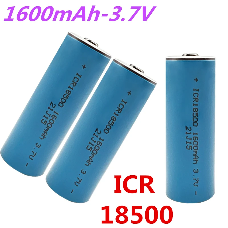 

3.7V 1600mAh with pointed 18500 rechargeable ion battery suitable for strong light flashlight anti-light special