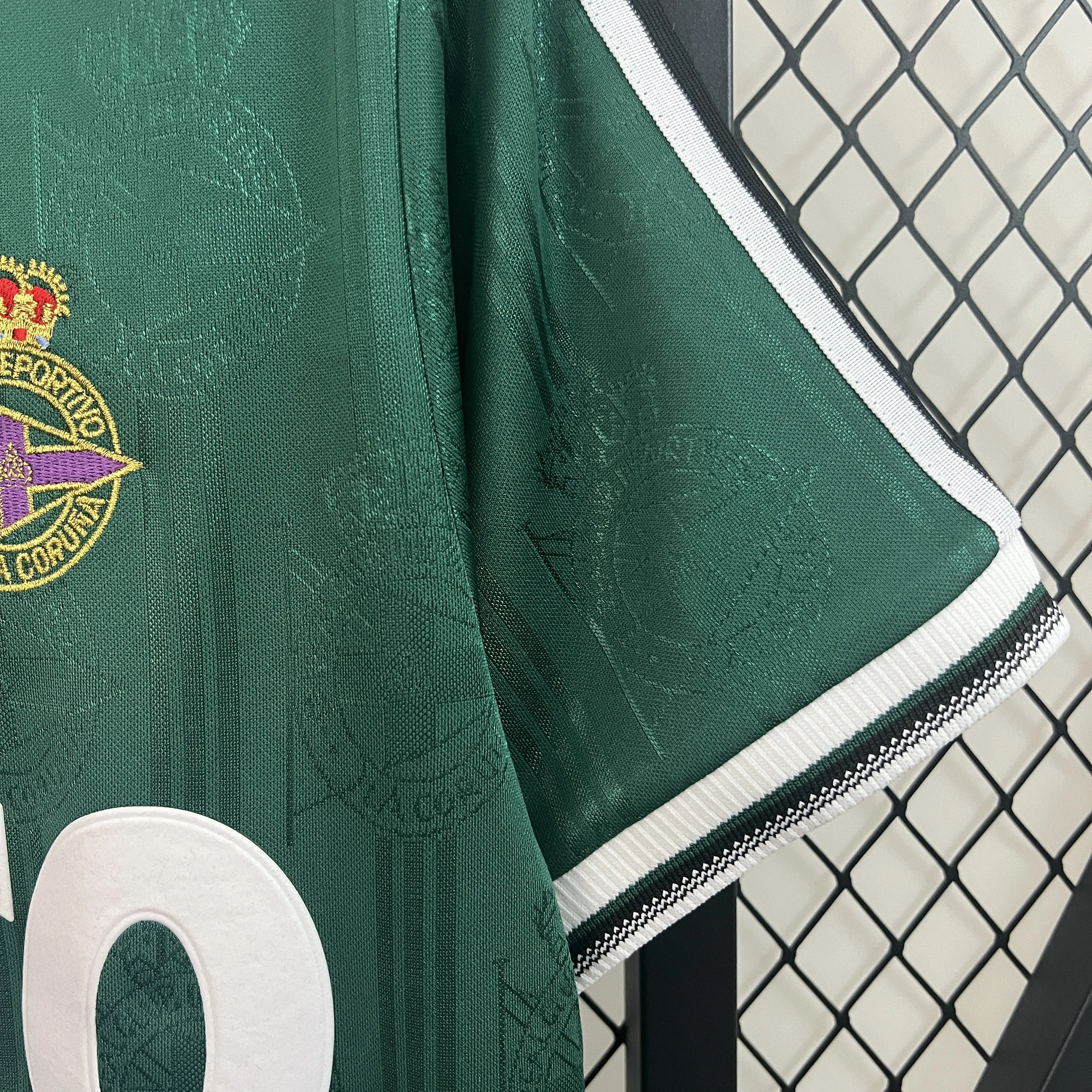 Мужские рубашки Retro Deportivo La Coruna 1997/1998/1999 Away Green Kit