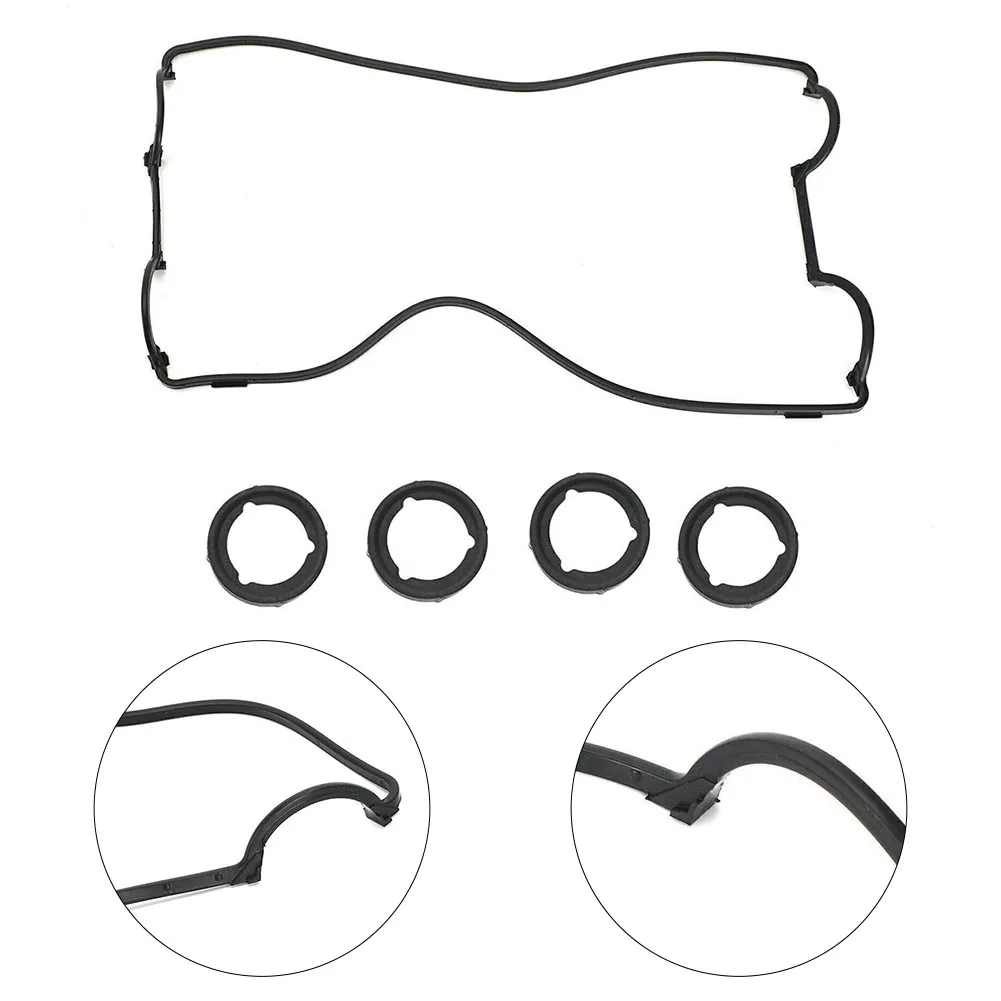 

Valve Cover Gasket and Plug Seal Kit for Honda For CR V 97 01 12341PR4A00 12342PT2000 Easy Direct Fits Black Color