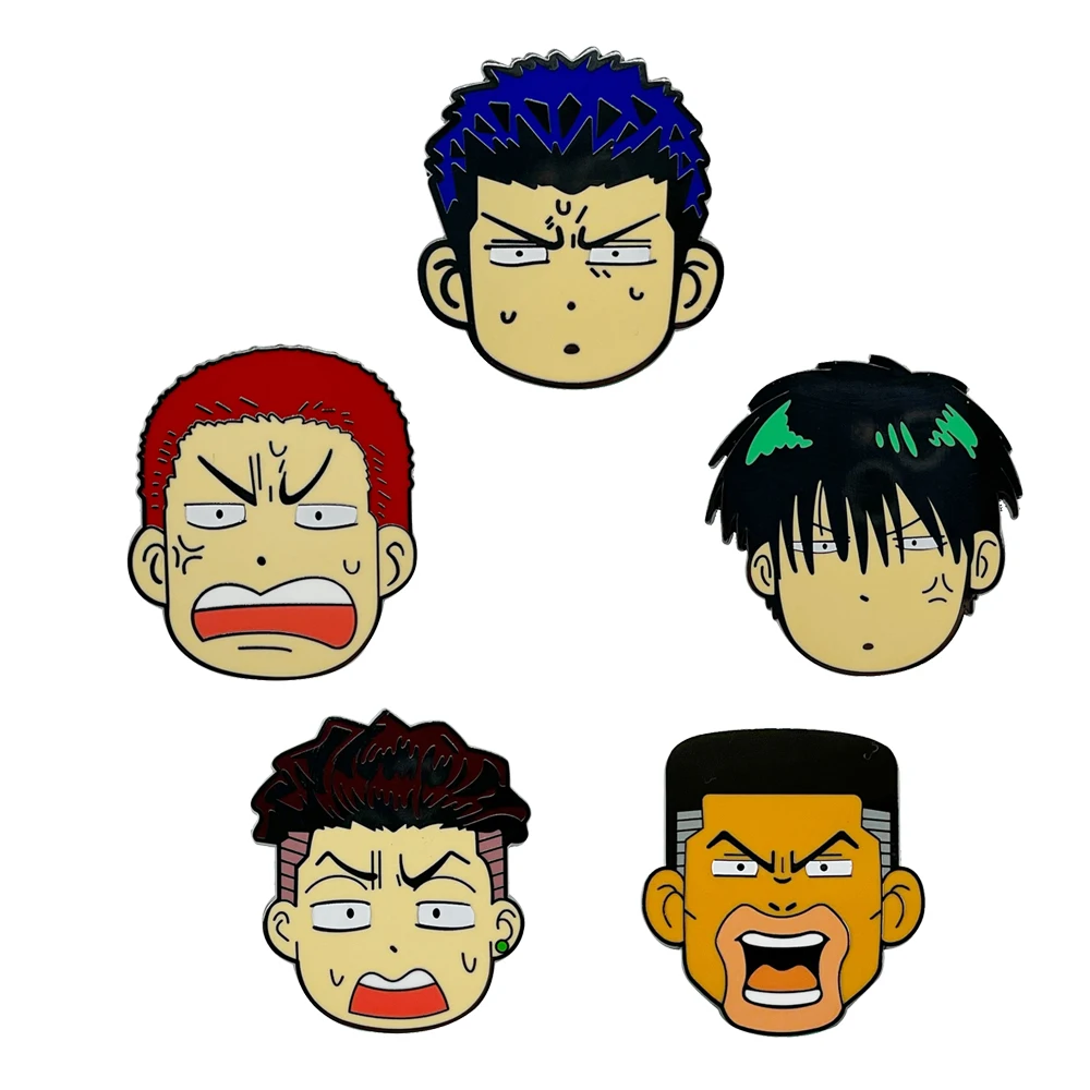 Заколки для лацканов рюкзака аниме жесткая эмалированная заколка мужские броши