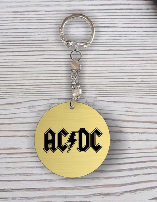 Брелок с гравировкой AC/DC Эй-си/ди-си №18 | Украшения и аксессуары