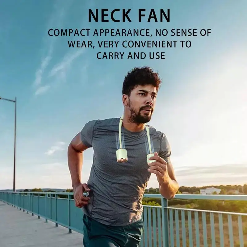 

Neck Fan Rechargeable Summer Portable Personal Neck Fan Portable 3 Speeds Adjustment 360Cooling Airflow Fan For Outdoor Travel