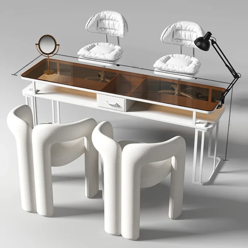 Полки для лака ногтей Mesa Para Designer De Unhas Складной стол Столы маникюра Салонная