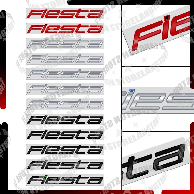 Новинка! Бейдж фиеста буква эмблема кузова автомобиля 3D металлическая наклейка ST