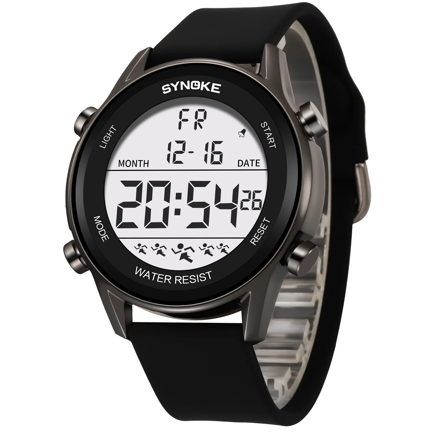 

Waterproof Watches Man Digital Watch SYNOKE Brand Big Numbers Easy To Read Ultra-thin Men Military Watch relogio masculino