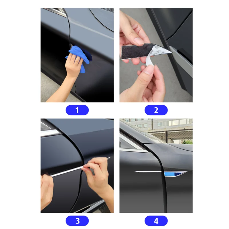 Металлическая защитная наклейка для кузова автомобиля значок на боковое лезвие