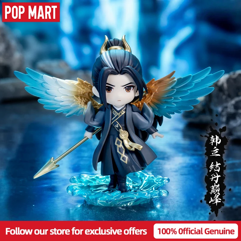 Фото Новая оригинальная коллекционная фигурка POPMART GONG Mortal Cultivation Legend Blind Box: персонаж Хань Ли, аниме-украшение для рабочего стола №2