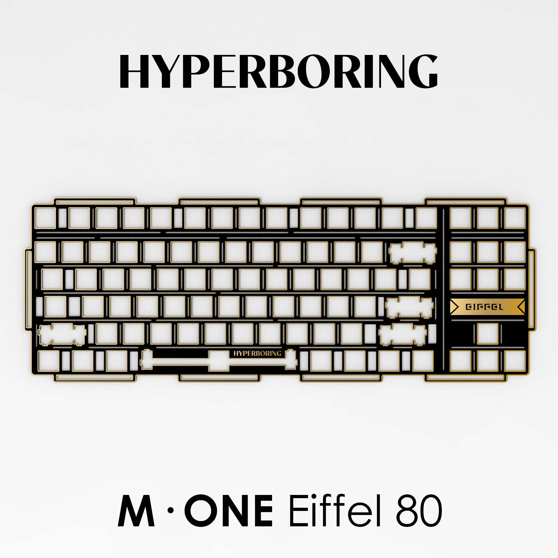 

M·ONE Eiffel80 Mechanical Keyboard Plate-mount Type PC FR4 Plate