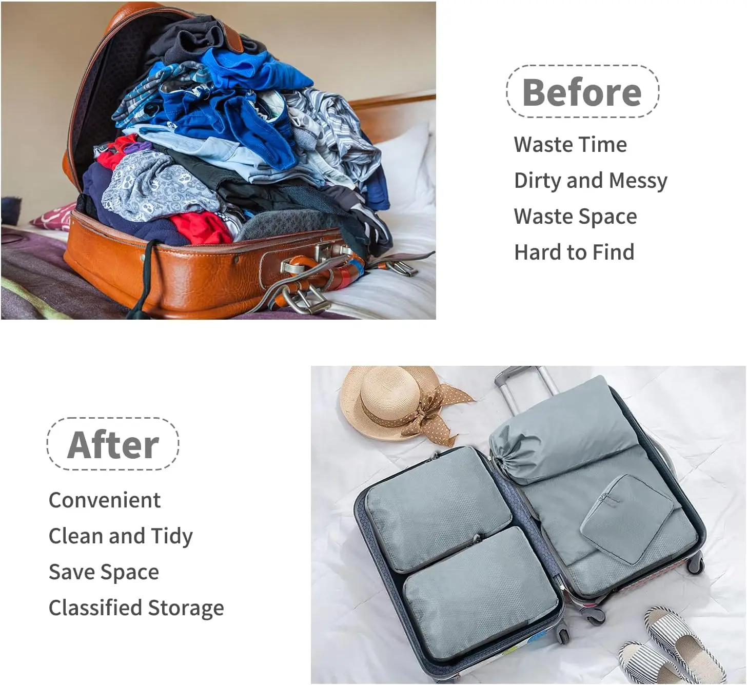 9PCS Travel Storage Bag Compressible Packing Cubes Travel Suitcase Luggage Organizer Foldable Waterproof Nylon HandbagTravel Bag