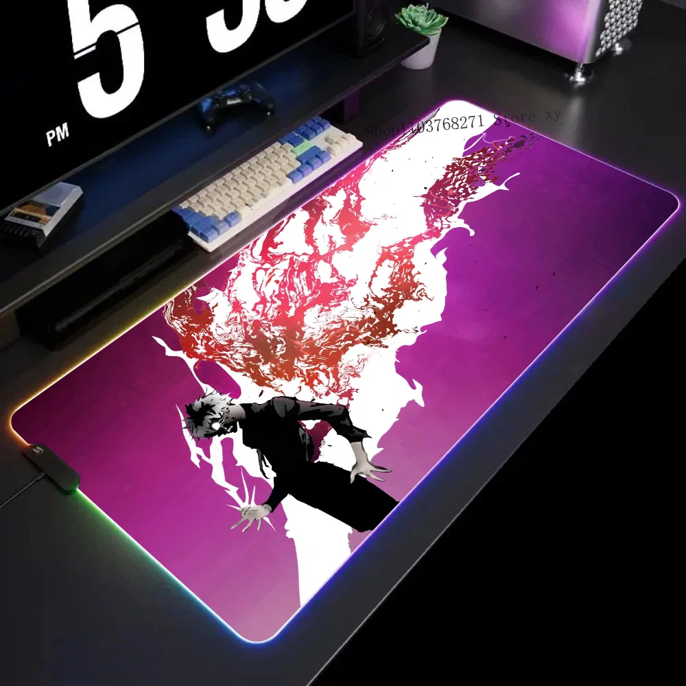 Ken Kaneki Tokyo Ghoul Re Коврик для мыши XXL RGB Коврики игровой HD Черные аксессуары геймеров