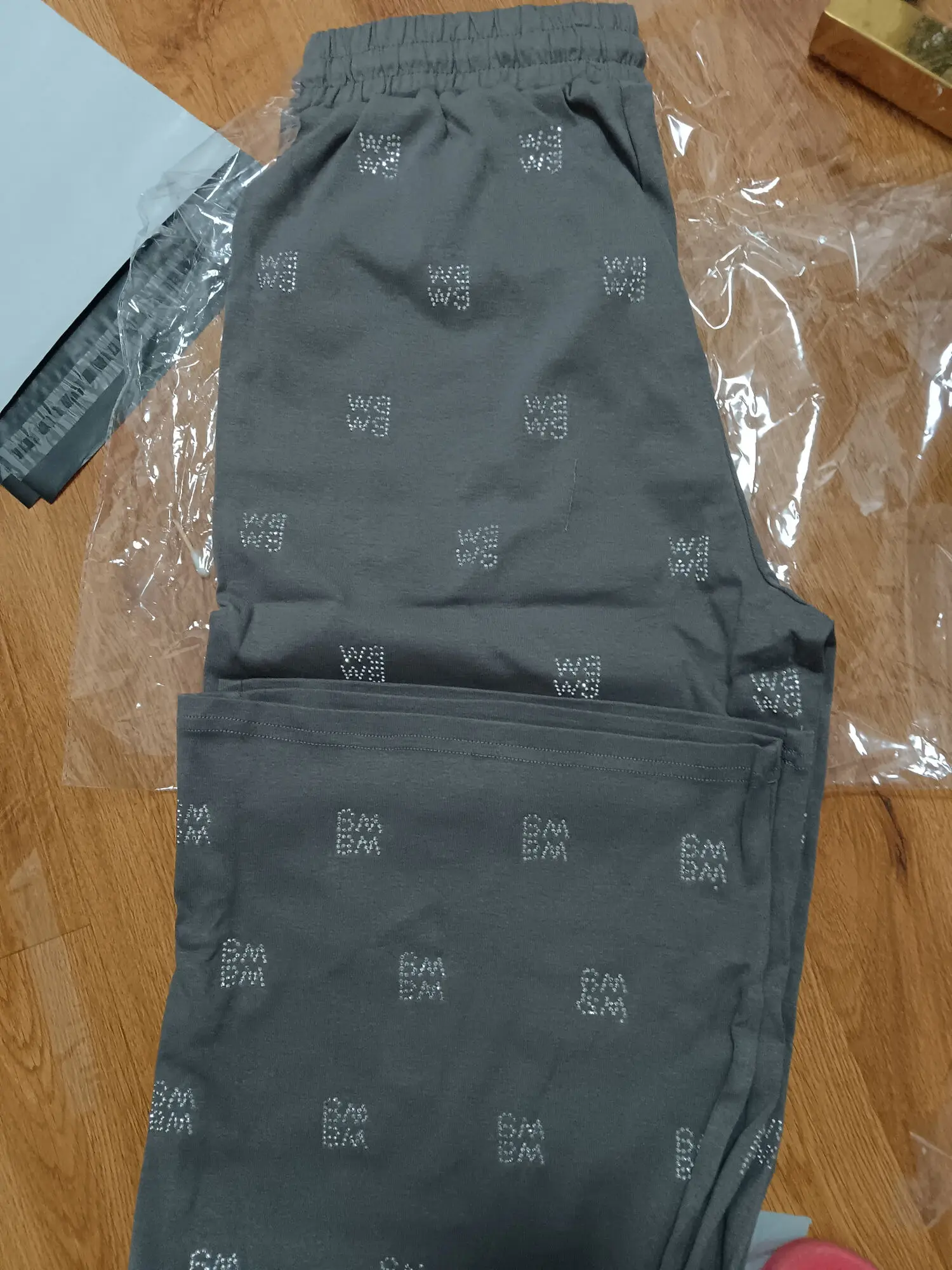 Женский Повседневный комплект футболка с длинным рукавом и брюки высокой талией