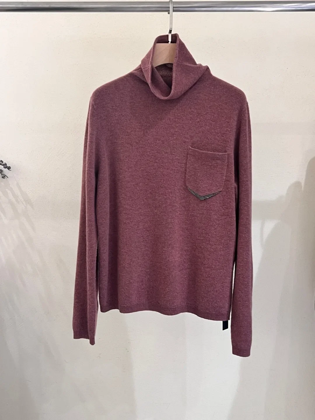 Итальянская роскошь 2023 зимняя мода простой карманный цепочка украшенный 100%