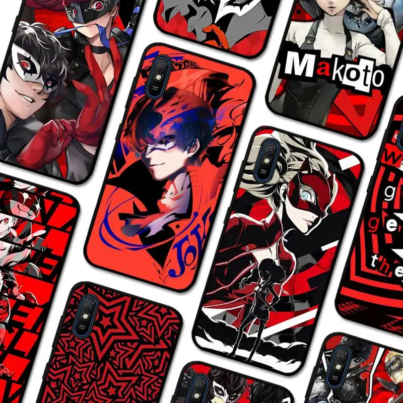 

Persona 5 Stars Phone Case for Redmi 5 6 7 8 9 A 5plus K20 4X S2 GO 6 K30 pro