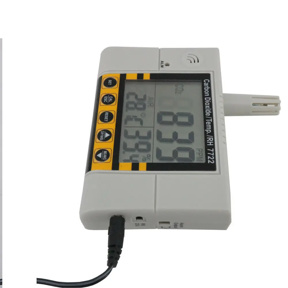 

Газовый детектор CO2 AZ7722, детектор температуры и влажности со встроенным релейным контролем и вентиляцией