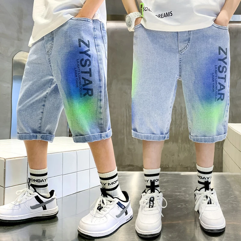 

Джинсовые шорты для мальчиков, с надписями