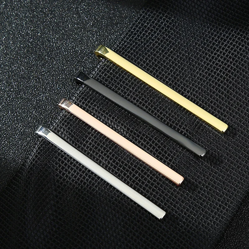 

Korean Business Tie Clip Electroplated Flat Head Texture U-shape Simple and Generous Personality Trend Vintage Shirt Accessories