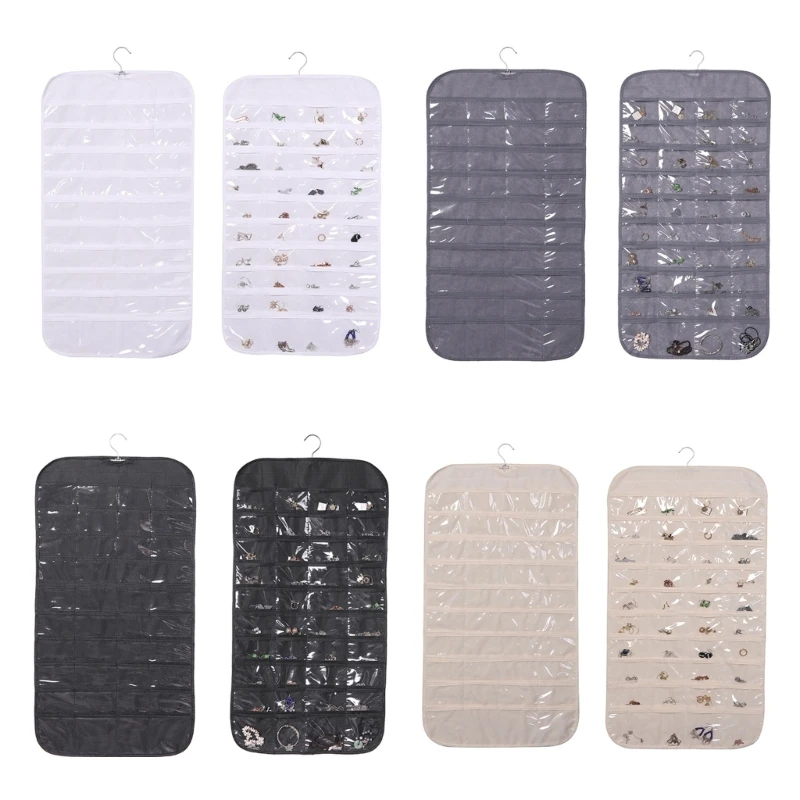 

Двусторонний органайзер для хранения ювелирных изделий, 80 ячеек