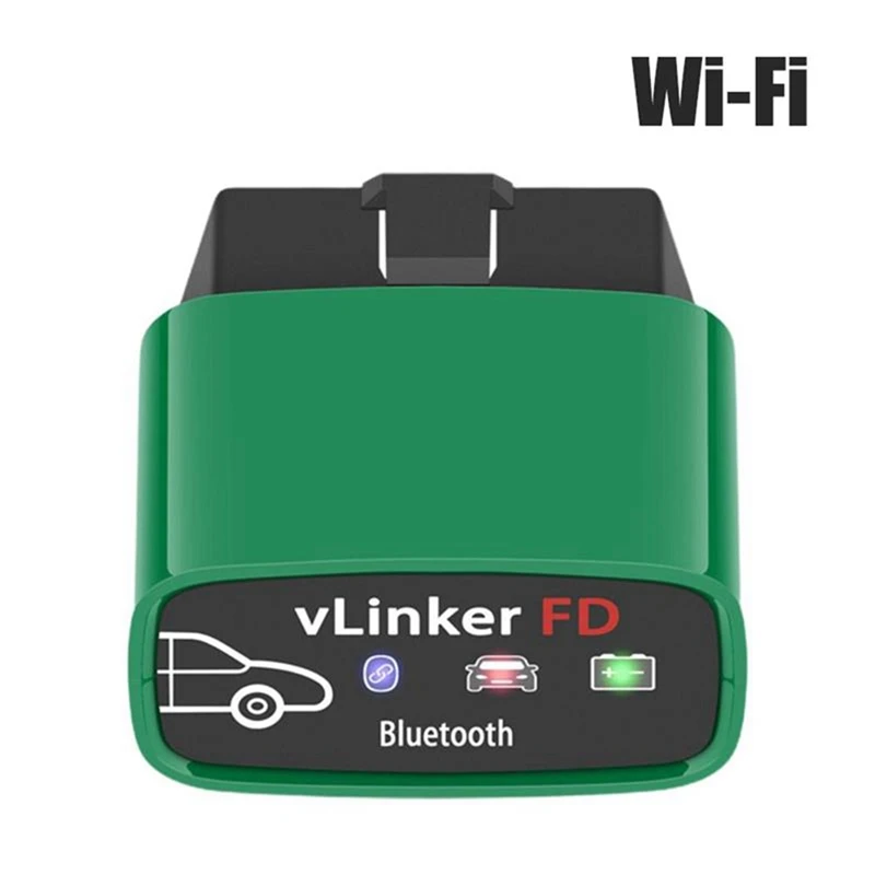 

ELM327/ELM329 vgaтевlinker FD + OBD2 V2.2 WIFI/Bluetooth двойной режим 4,0 Android/Forapple диагностический детектор неисправности автомобиля