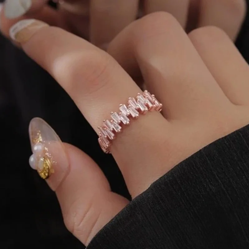 CAOSHI Стильное женское обручальное кольцо с модным дизайном Великолепные Ювелирные изделия на палец с ярким цирконием Современные стильные аксессуары