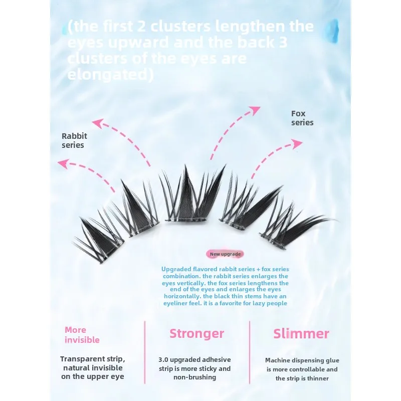 Dream Deer без клея девятихвостый кролик толстый стиль лиса ненависающие глаза