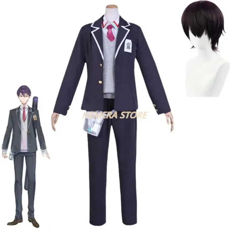 Youmber vtuber Niji Sanji Kenmochi Soleil карнавальный костюм парик аниме мужчина женщина школьная