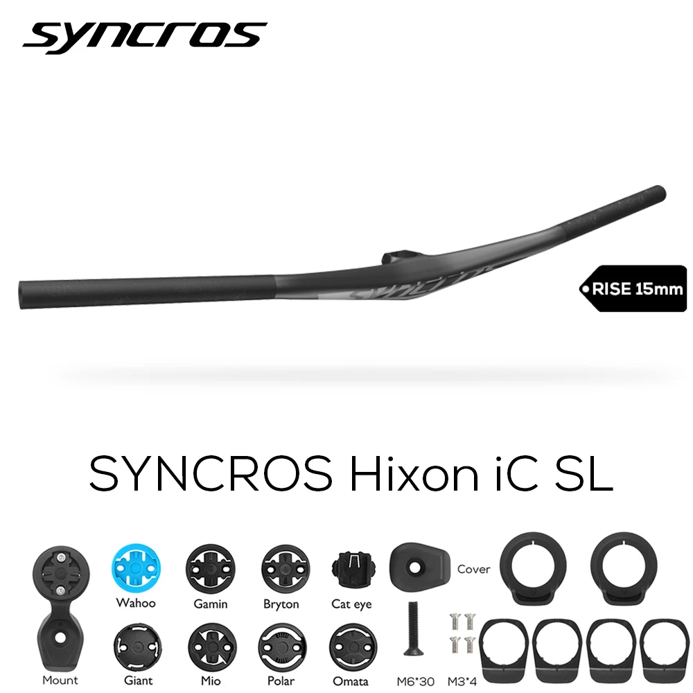 Руль SYNCROS HIXON IC RISE из углеродного волокна 40/50/60 мм