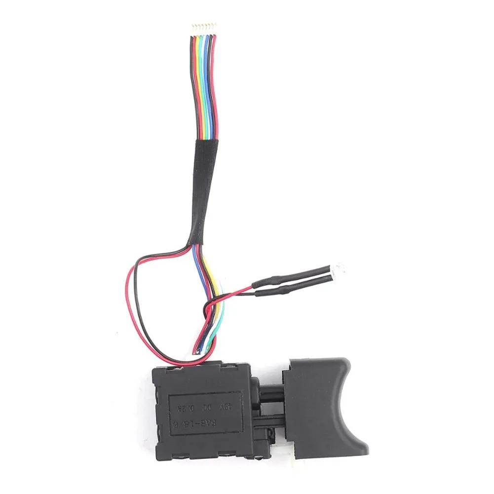 

Спусковой переключатель для электроинструментов, черный контроллер, переключатель для дрели, сменный инструмент для электрической дрели из пластика и металла