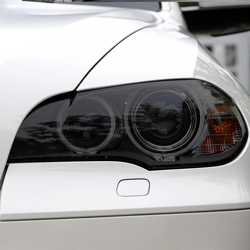 

2 шт., прозрачные ТПУ наклейки для автомобильных фар BMW X5 E70 M 2007-2013