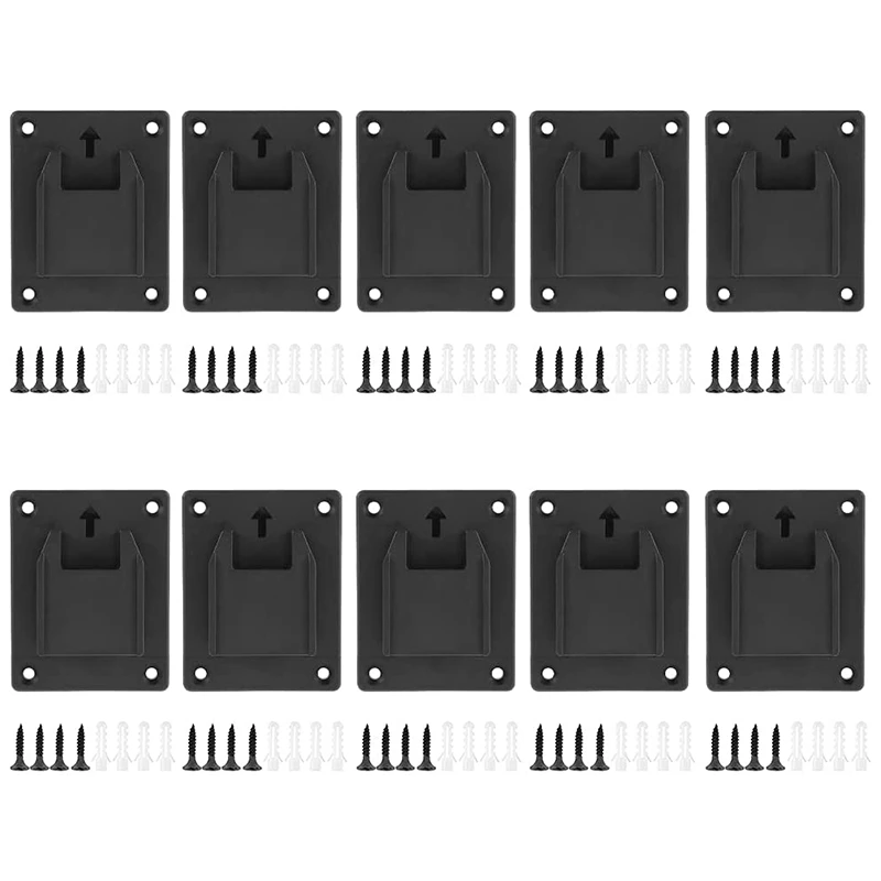 

10Pcs Tool Holder For Dewalt 20V Tool Hanger ABS Plastic Drill Tool Mount Fit For M18 Tools With Screws
