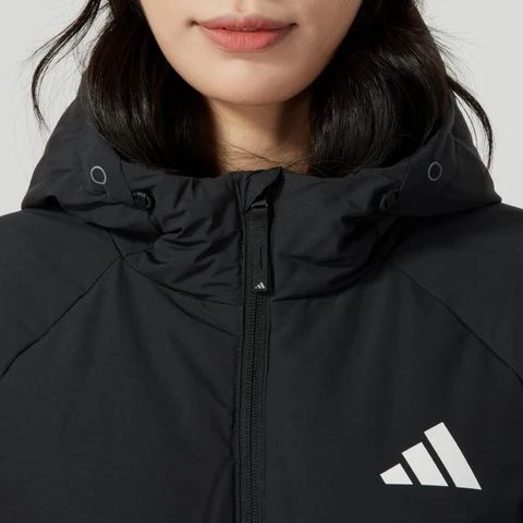 Новое оригинальное поступление, женский пуховик Adidas W PUFFY DOWN J, спортивная одежда на пуху для пешего туризма