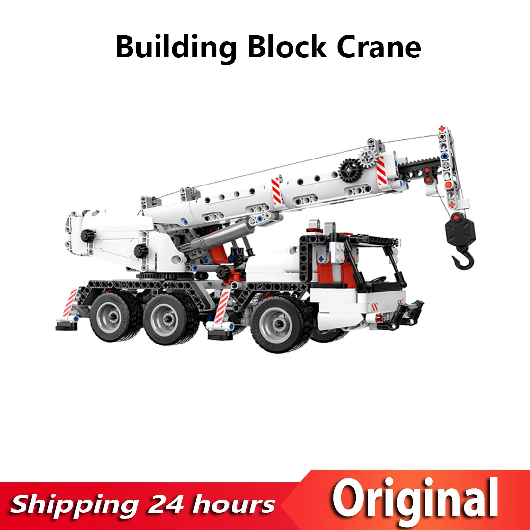 

ONEBOT Building Blocks Engineering Crane DIY Toys Car Truck 360 Rotating Control Steering Miniature Engineering Vehicle