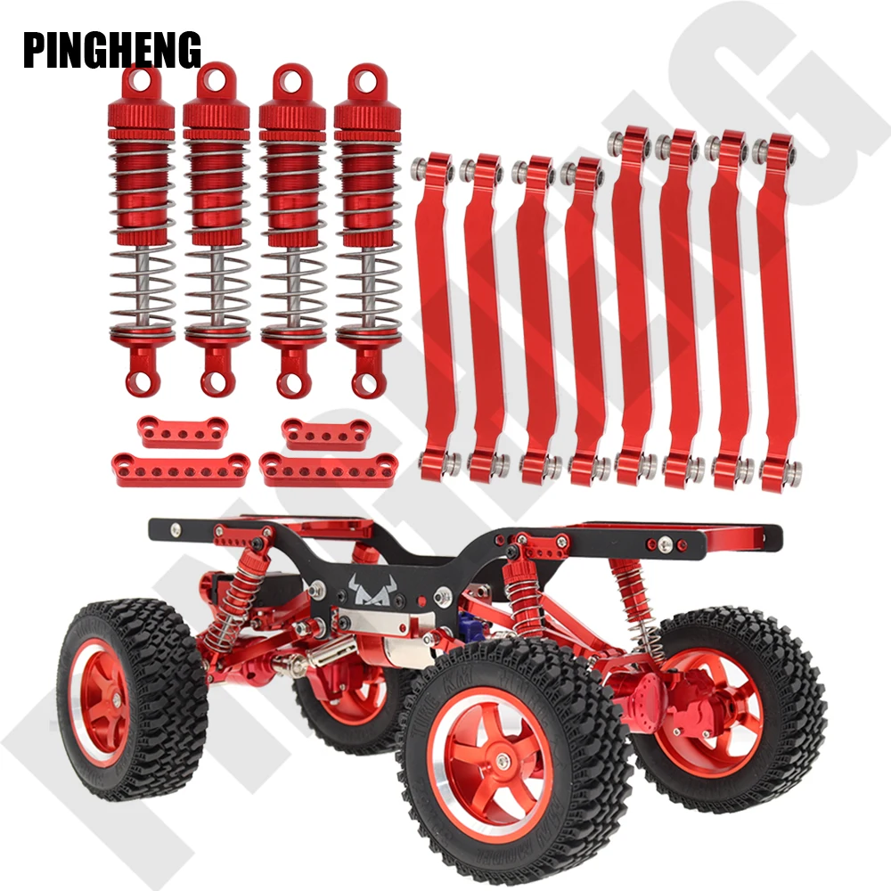 

Metal Shock Absorber Chassis Pull Rods Link Suspension Tie Rod Shock Tower Bracket For MND90 D91 D96 D99 99S 1:12 RC Accessories