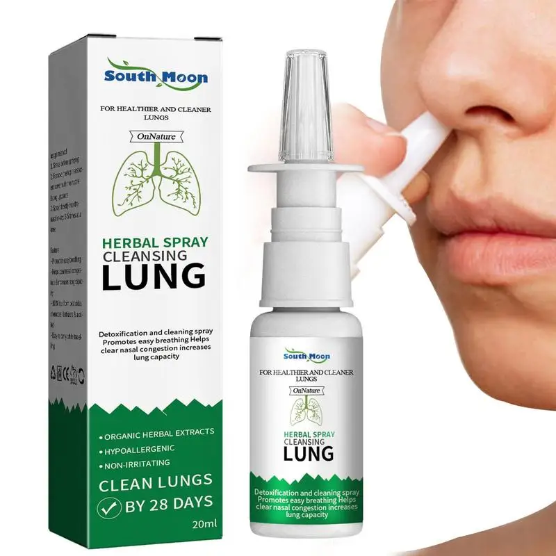 

Nose Spray Herbal Spray For Lung And Respiratory Support 0.7 Fl Oz Relief During Allergy Season From Pollen Dust Both Indoor And
