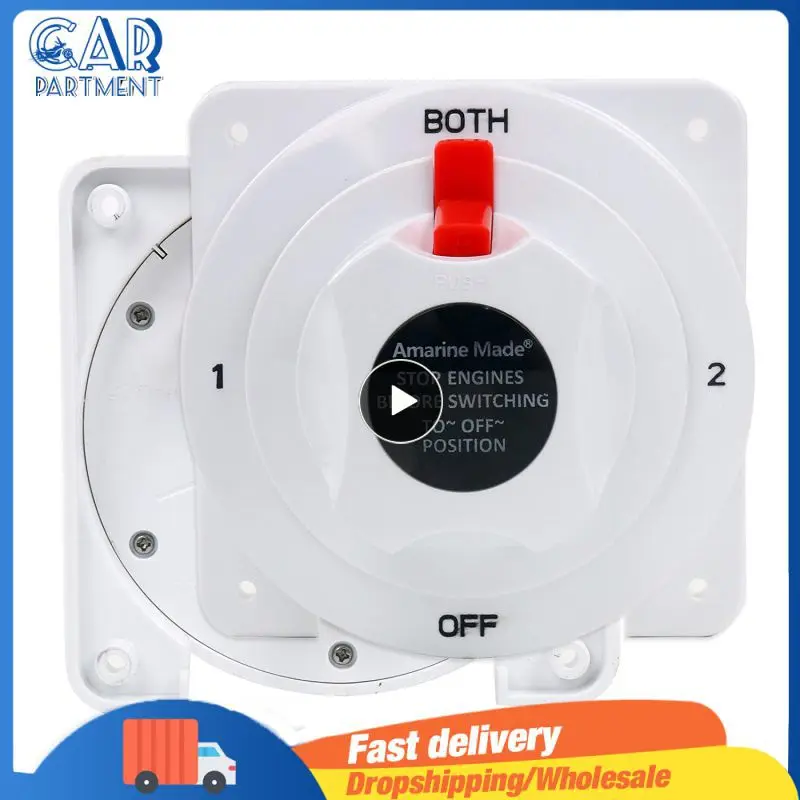 

12-36V Battery Selector Switch White Distribution Marine Boat Battery Switch Dropship Auto RV Parts Automobiles Accessories